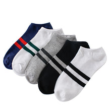 Load image into Gallery viewer, 10pcs=5pairs Men&#39;s Socks Cotton Stripe B