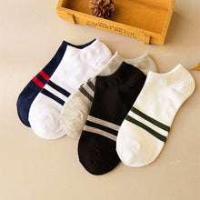 Load image into Gallery viewer, 10pcs=5pairs Men's Socks Cotton Stripe B