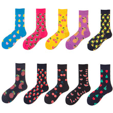 Load image into Gallery viewer, Strawberry Cherry Pear Apple Lemon Pineapple Fruit Socks