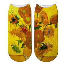 Load image into Gallery viewer, Classic Oil Painting Sock 3D Printed Socks Women Van Gogh Art