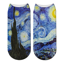 Load image into Gallery viewer, Classic Oil Painting Sock 3D Printed Socks Women Van Gogh Art