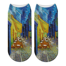 Load image into Gallery viewer, Classic Oil Painting Sock 3D Printed Socks Women Van Gogh Art